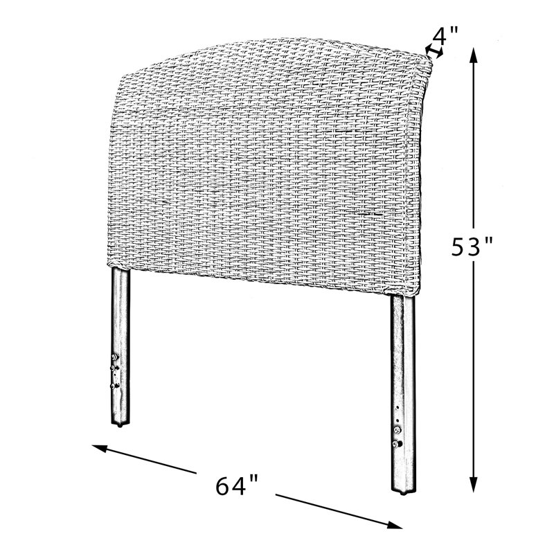 Beachcrest Home Neal Rattan Headboard & Reviews Wayfair